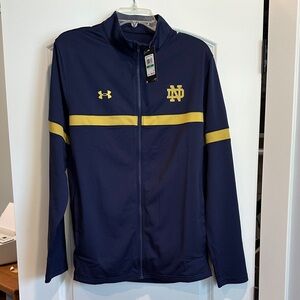 UA Notre Dame Men's Navy and Yellow Windbreaker